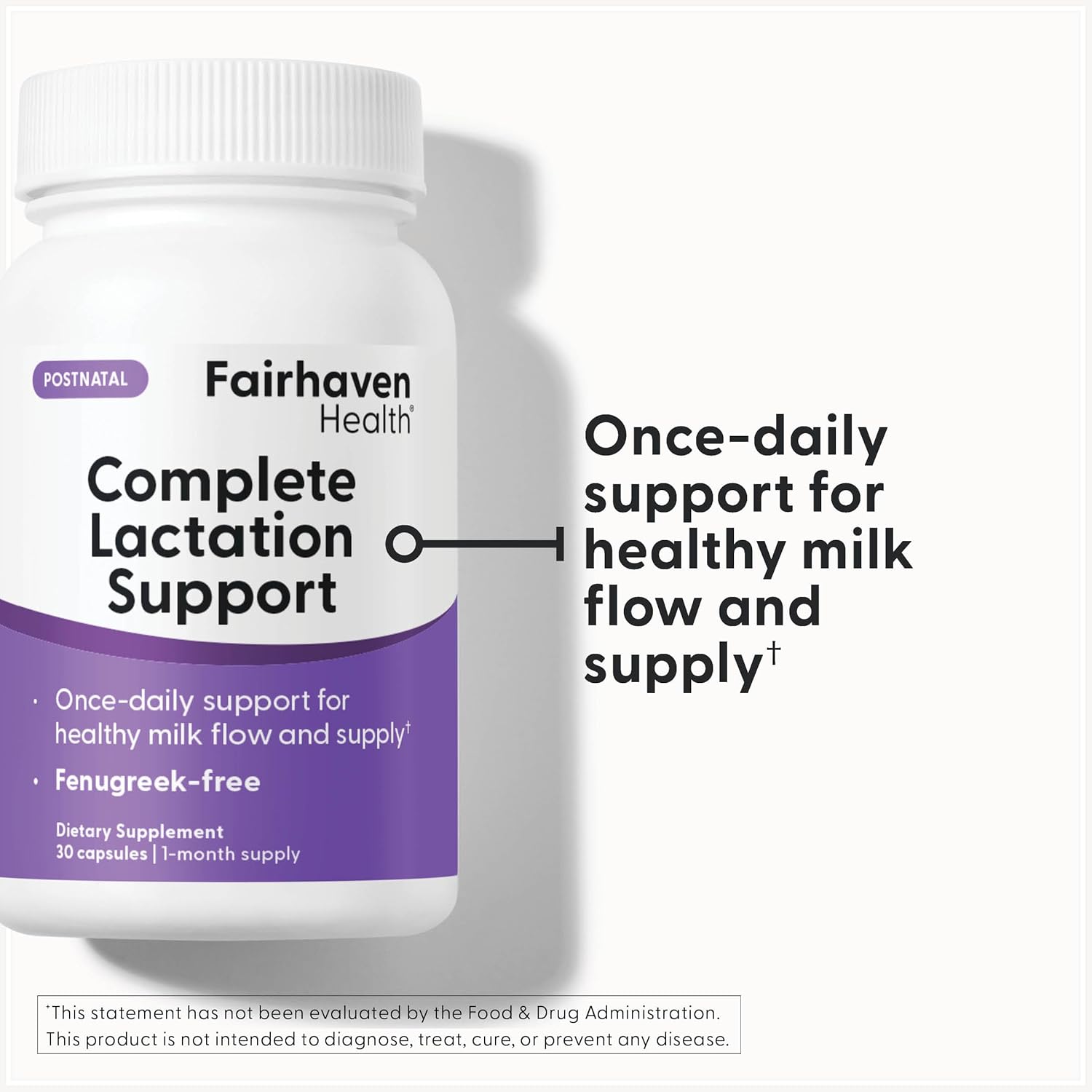 Fairhaven Health Complete Lactation Support | Lactation Supplement to Increase Breastmilk Production | Improve Breastfeeding Comfort* | Vegan Breastfeeding Supplements | Gluten Free | 30 Capsules - Image 5