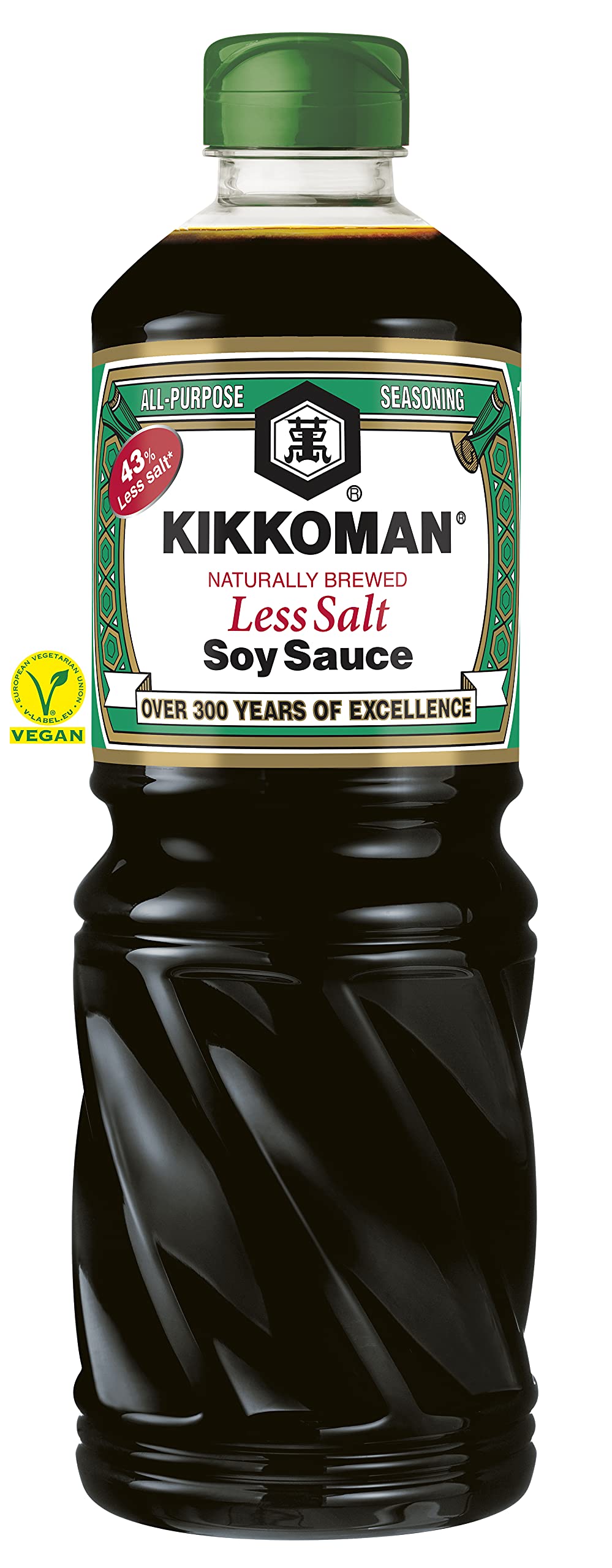 6x1L Salsa di soia Kikkoman ridotta in sale con il 43% di sale in meno