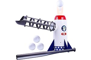 iPlay, iLearn Rocket Baseball Pitching Machine Toy For 7 Year Old Boys