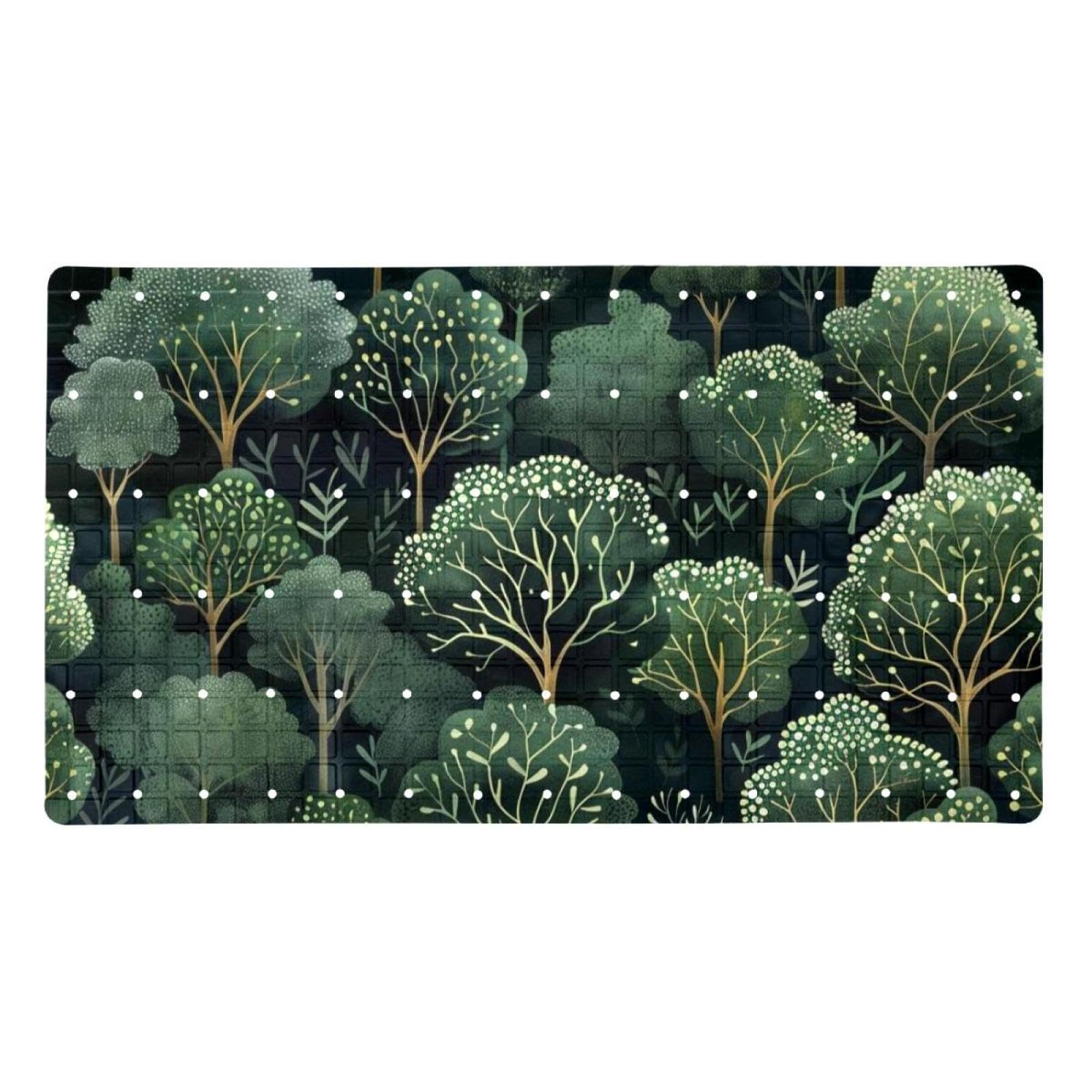 Tapete antideslizante para bañera Deep Forest para evitar caídas con secado rápido
