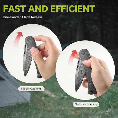 Miniatura 4 de CIVIVI Caetus C21025C-2 - Cuchillo de bolsillo para hombre, cuchillo plegable de bolsillo con clip para regalo ideal 14C28N de 3.48 pulgadas