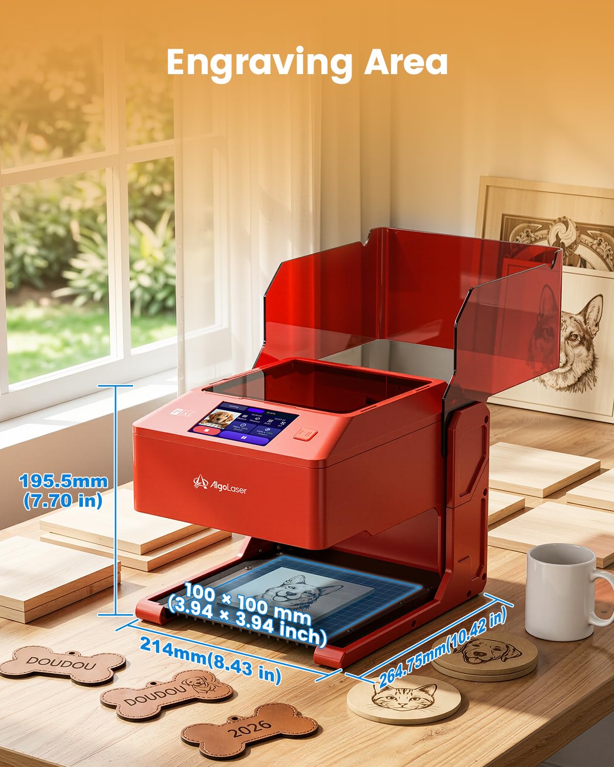 Amazon.co.jp: AlgoLaser Pixi スマートレーザー彫刻機 - 3W