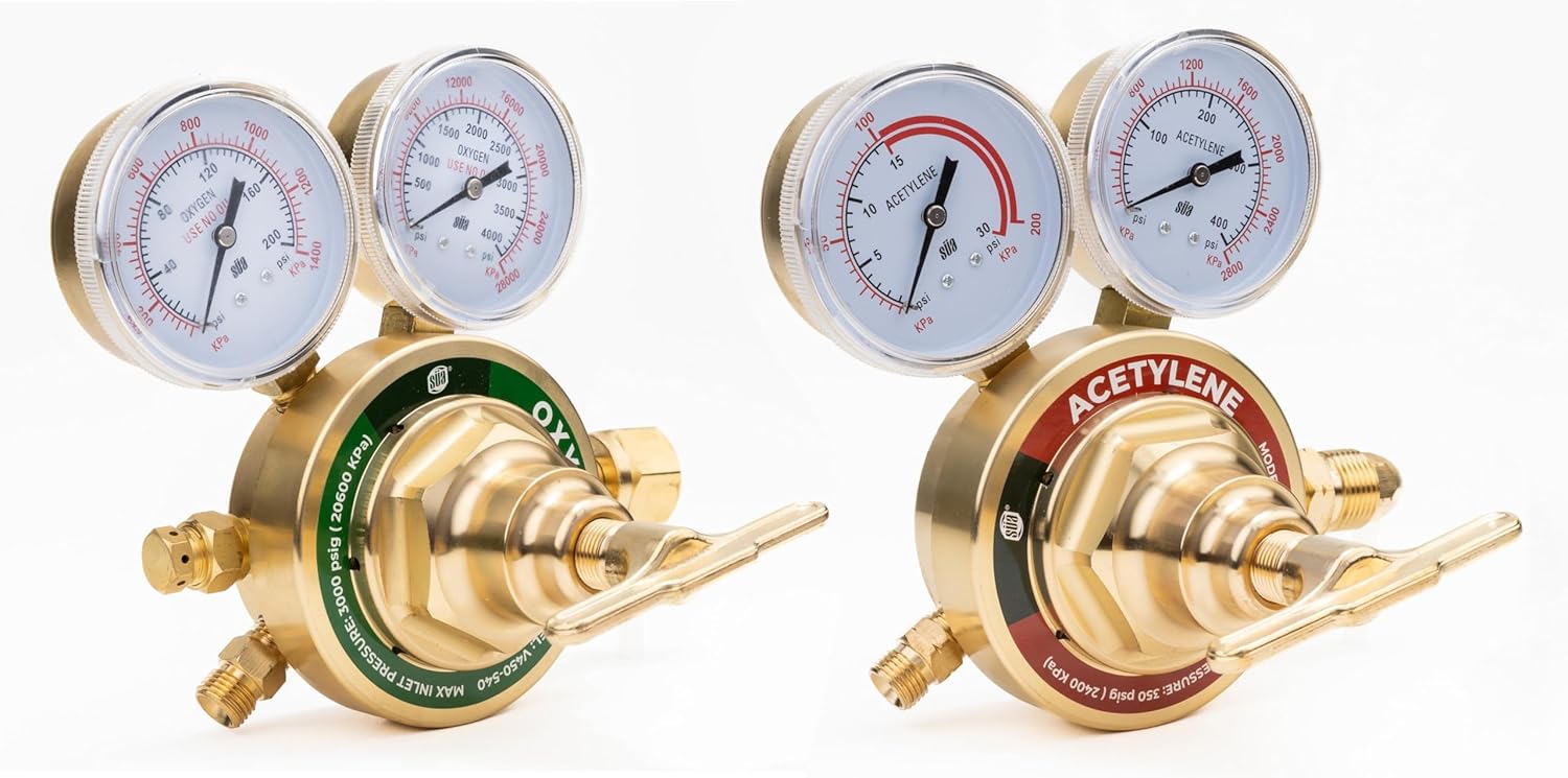 SÜA - Heavy-Duty Oxygen and Acetylene Regulators Set - V450 Series