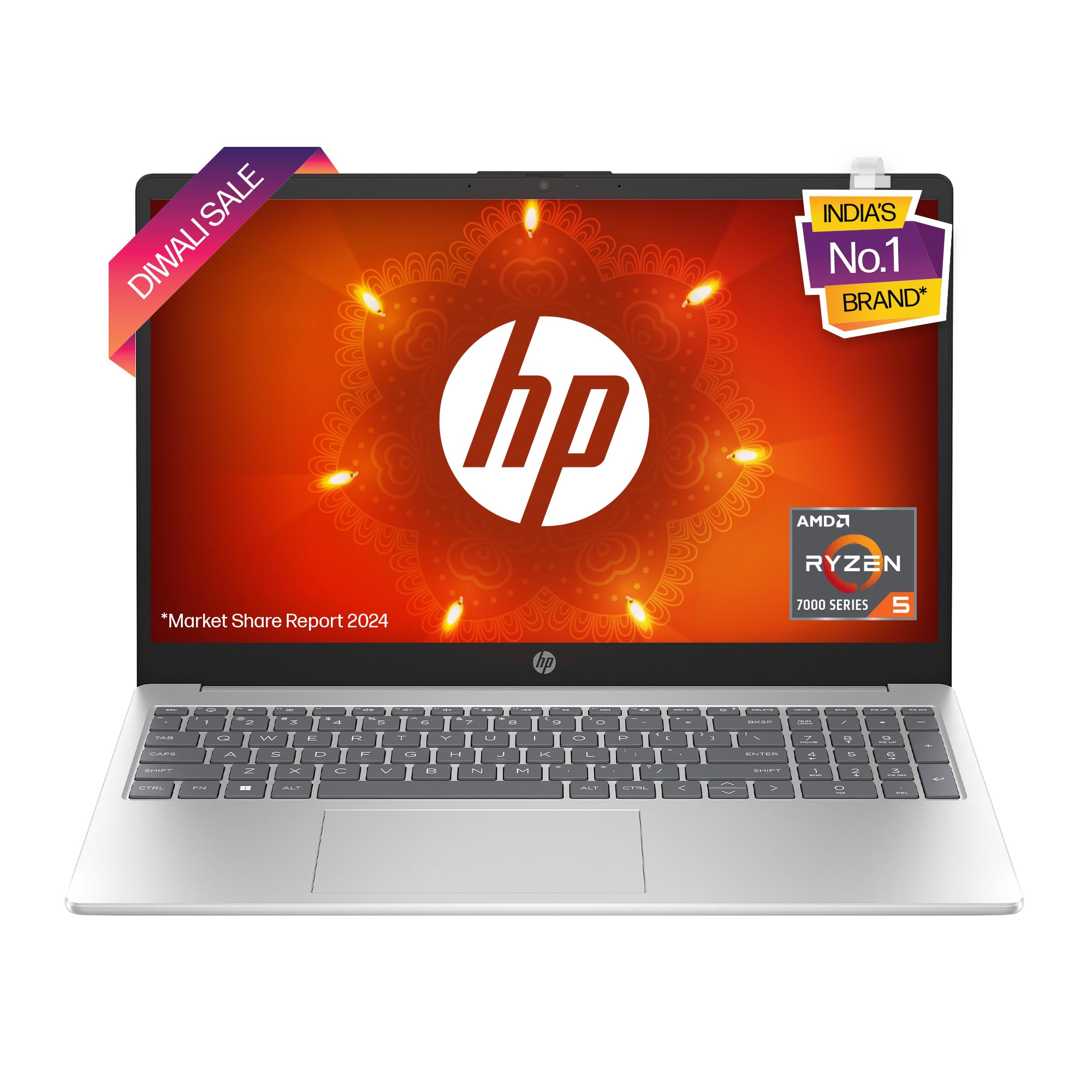 HP 15 Ryzen 5 7520U (8GB RAM/512GB SSD/FHD/Windows 11/MS Office 21/Backlit Keyboard/15.6” (39.6cm)/Silver/1.59kg) fc0028AU Laptop (B0BZYTPPZF) Amazon Price History, Amazon Price Tracker