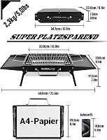 Charmline 34x23cm Hordozható Széngrillezés Kemping Grill Kert Strand Piknik 2