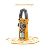 INGCO Clamp Meter Auto Ranging Digital Clamp Meter TRMS 6000 Counts Measures AC/DC Voltage AC/DC Current Resistance Capacitance Diode Test Temperature DCM6005