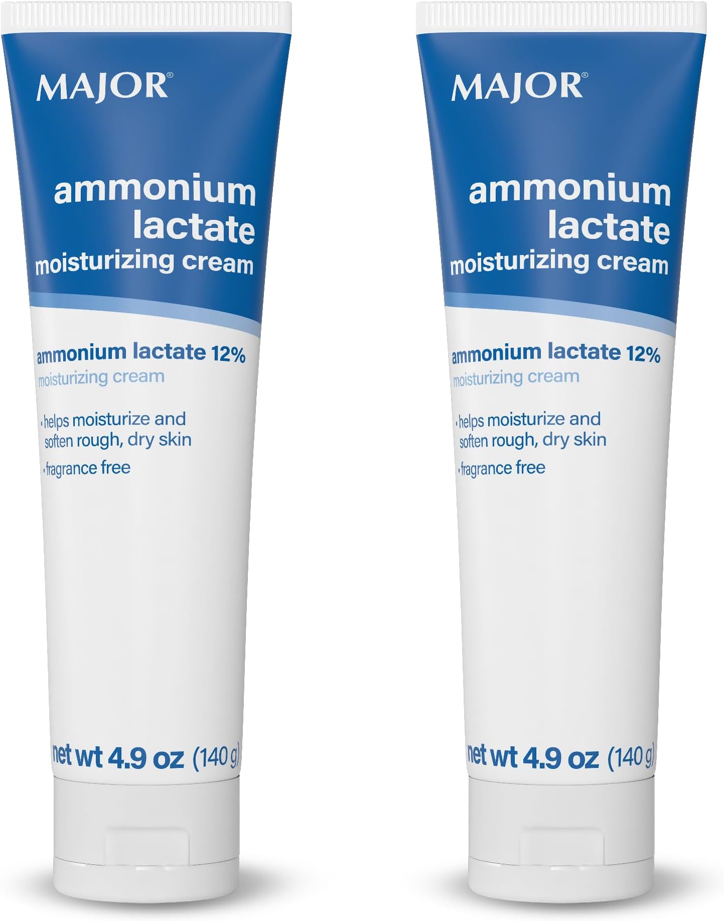 Ammonium Lactate 12% Moisturizing Cream - Lactic Acid Cream - Helps Hydrate, Soften, and Exfoliate Rough, Dry Skin - Fragrance-Free - 4.9 Oz. (2 Pack)