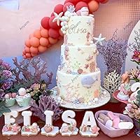 Vista 3 de Molde de silicona de concha marina para fondant con temática de playa, herramientas de decoración de pasteles para estrellas de mar, coral