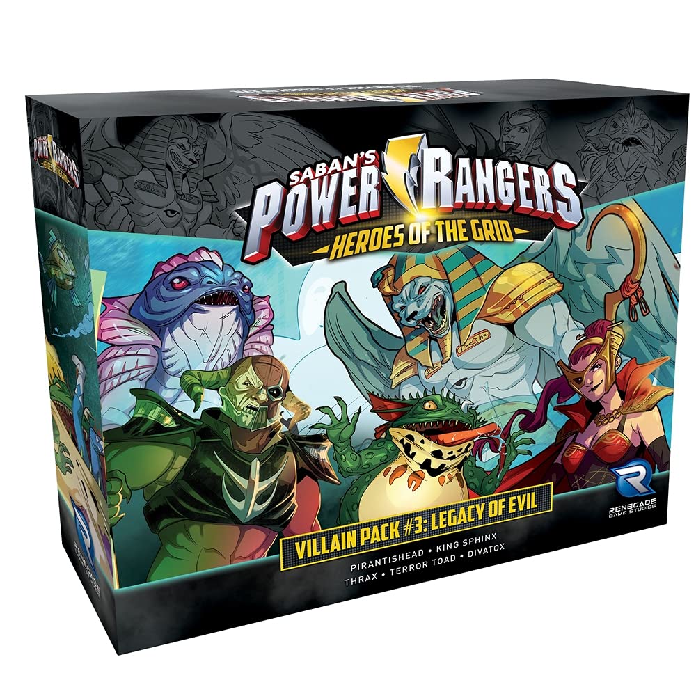 Renegade Game Studios Power Rangers: Heroes of the Grid - Villain Pack #3 - Legacy of Evil