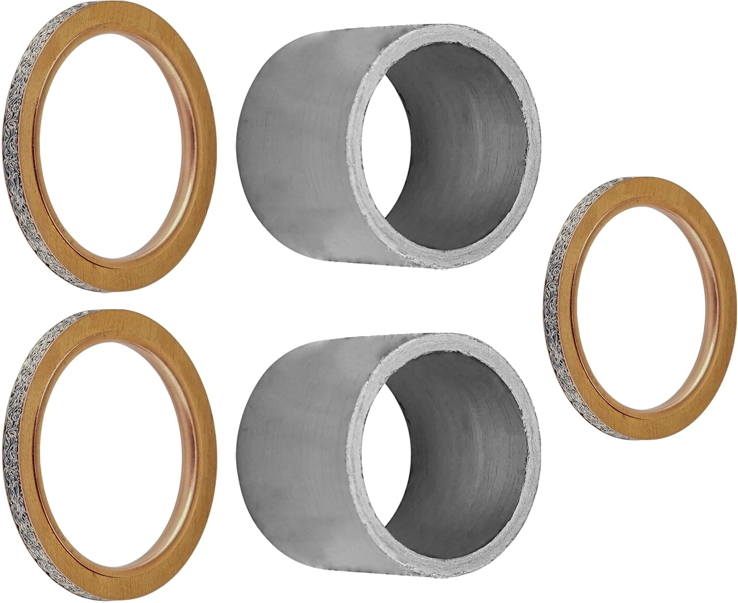 Caltric Muffler Pipe Head and Joint Head Gasket Compatible with Yamaha V-Star 650 XVS650 1998-2010