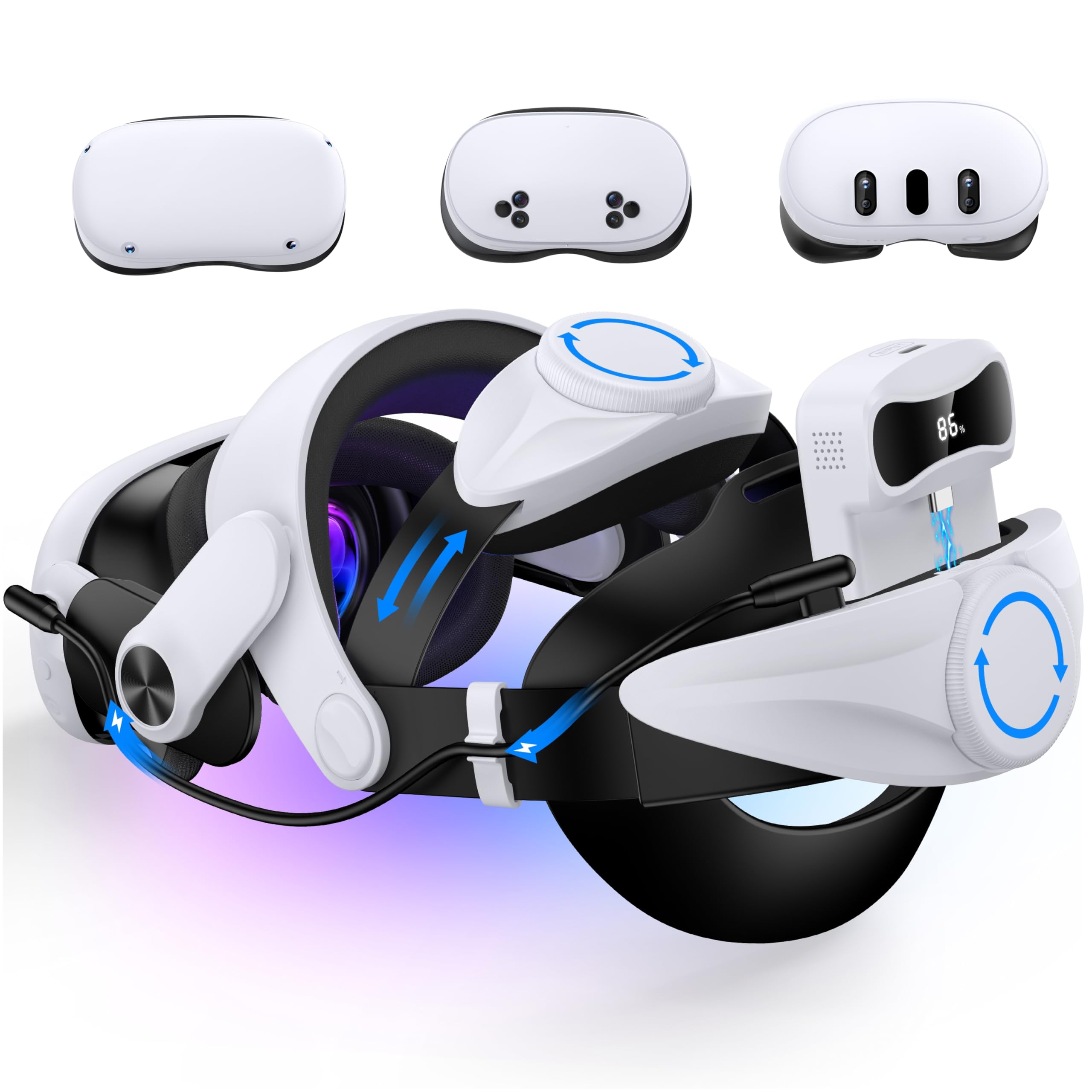 Amazon.co.jp: Elekasumi Quest 3/3S/Quest 2用 ヘッドストラップ