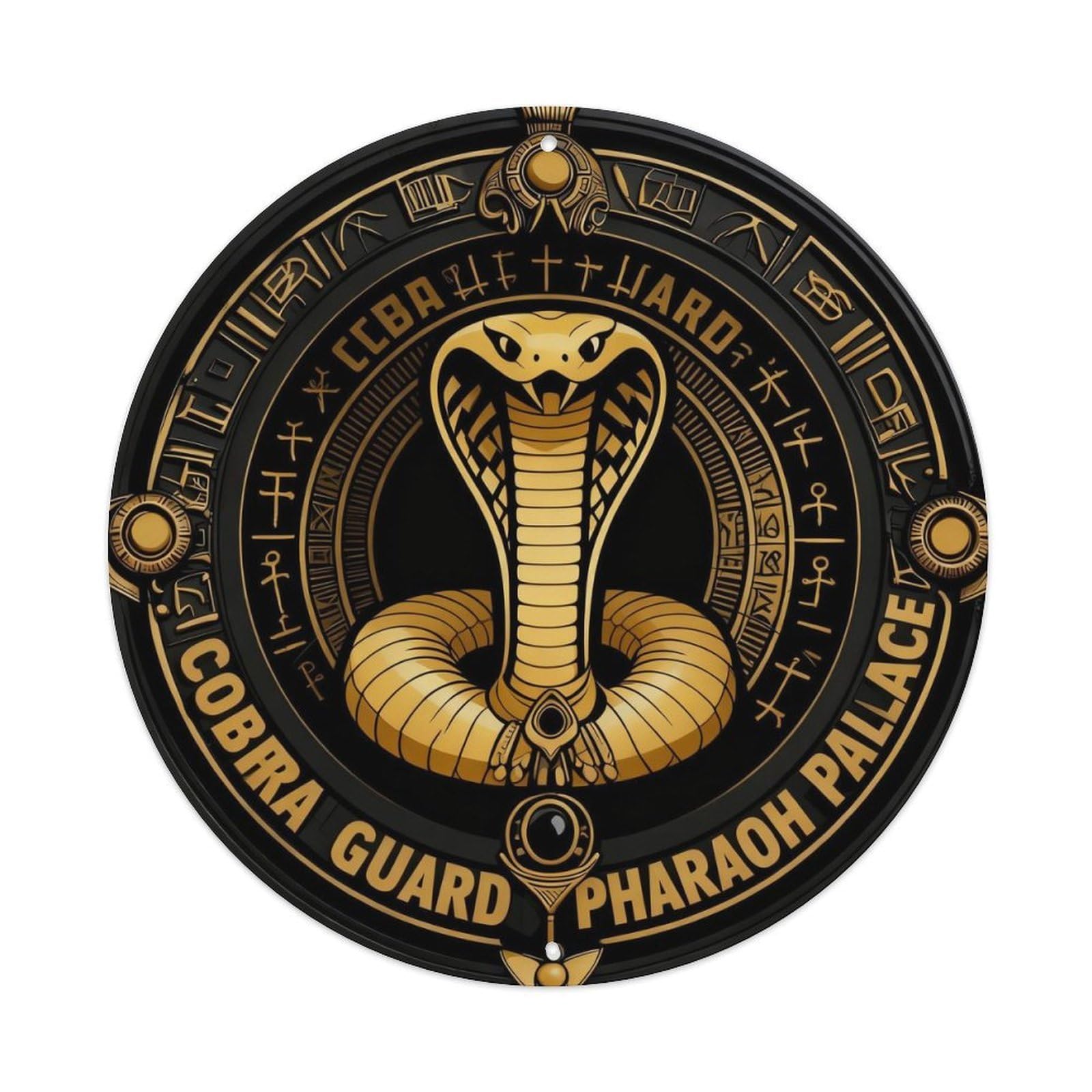 Cobra Guard Pharaoh Palace Metal Tin Sign Plaque