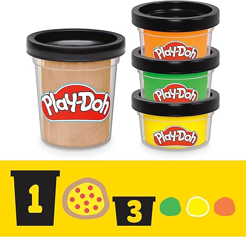 Miniatura 7 de Play-Doh Teenage Mutant Ninja Turtles Slice & Blast - Juego de pizza de 4 pulgadas, figura de acción de Mikey de 4 pulgadas, artes y manualidades