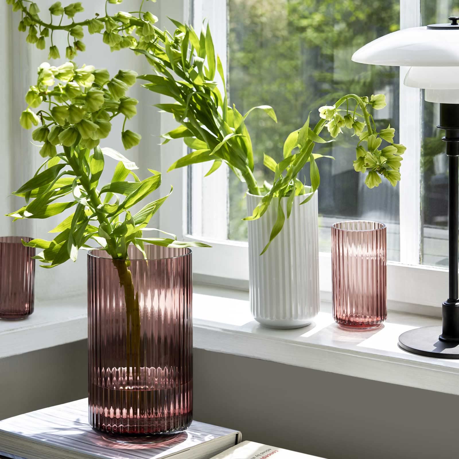LYNGBY PORCELAEN ガラス フラワーベース 15cm Amazon.com: Lyngby 