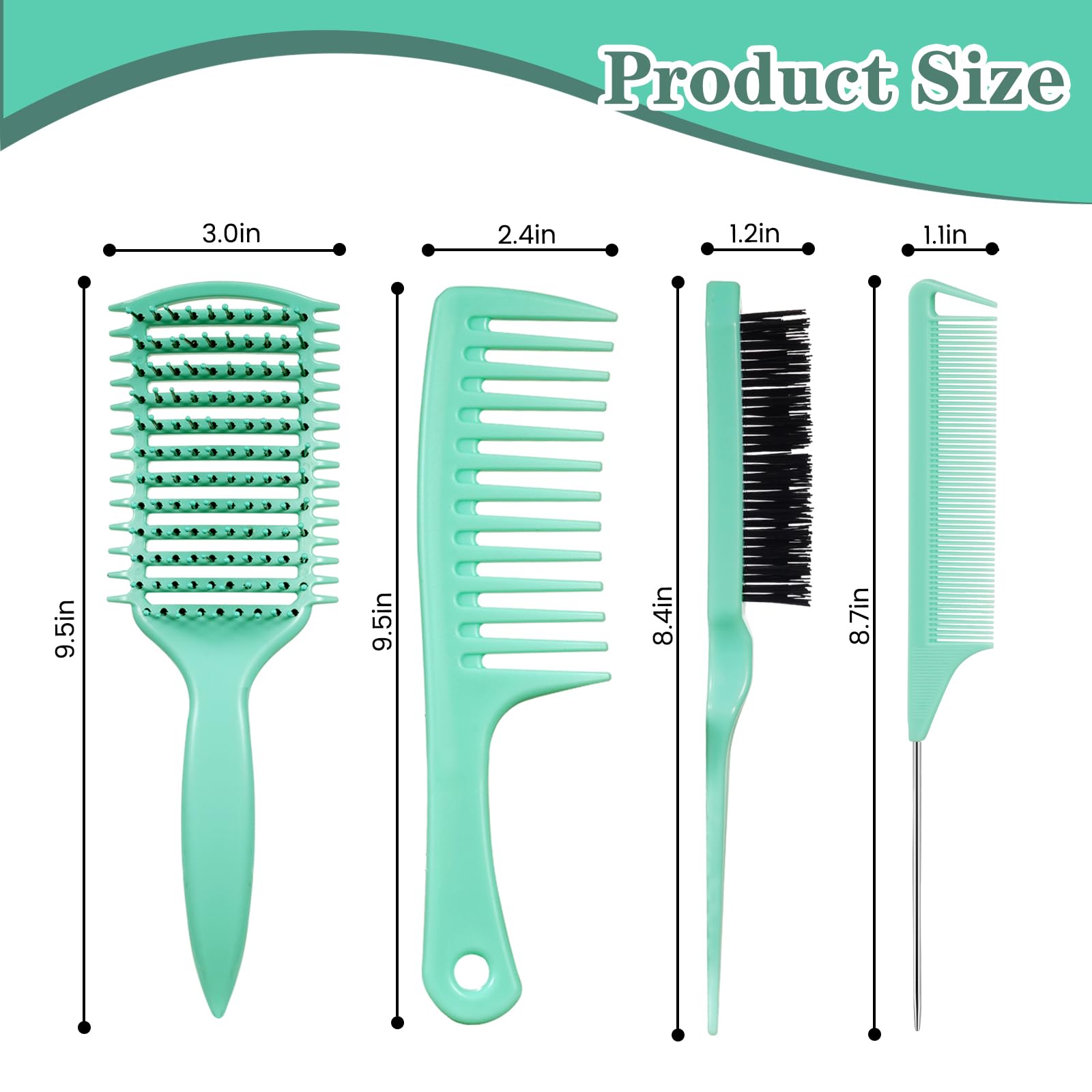 Cepillo definidor de rizos, cepillo de pelo rizado ventilado para desenredar sin esfuerzo, moldear y definir rizos de mujeres y hombres en todo tipo de cabello húmedo o seco, reduce el encrespamiento
