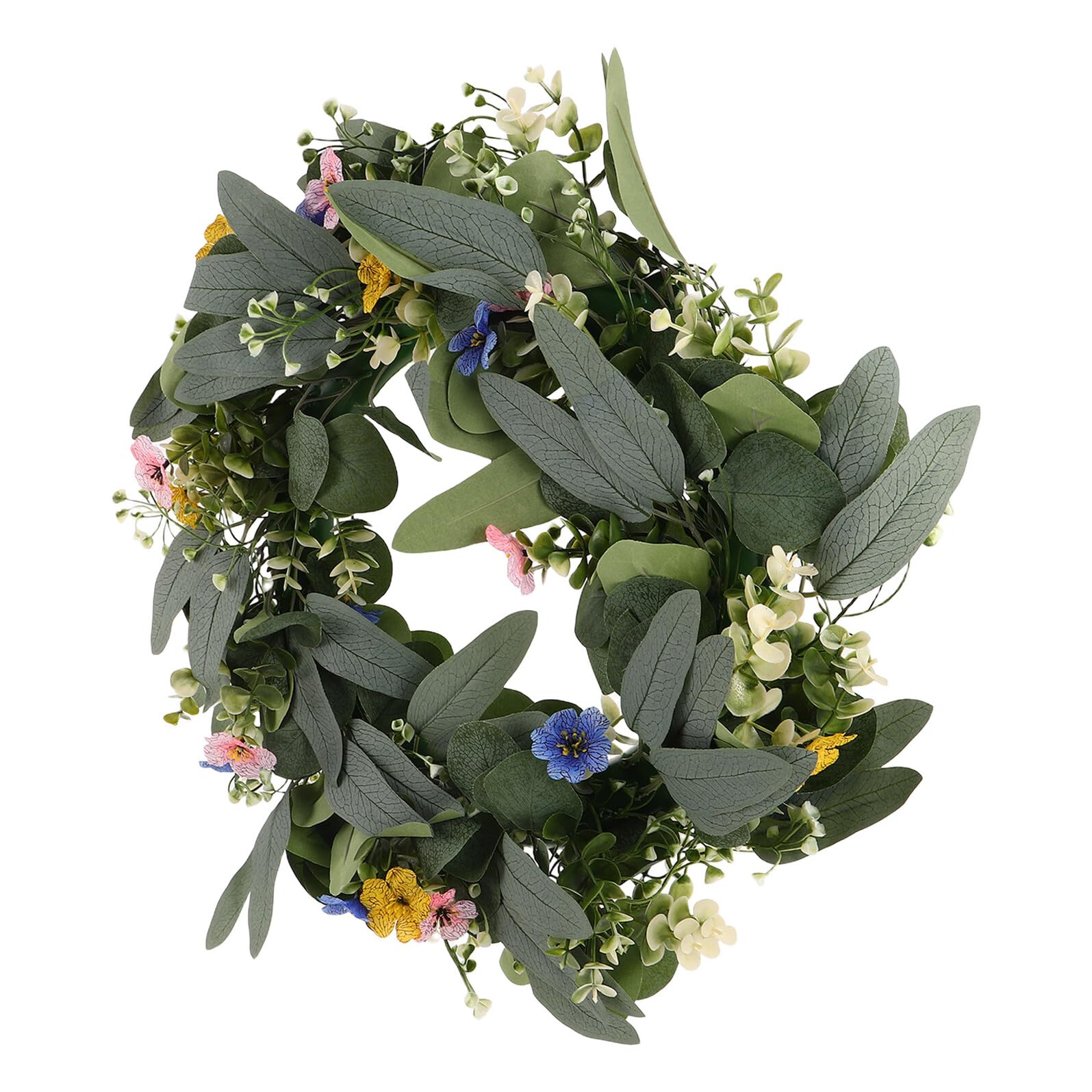 Couronne d'eucalyptus artificiel résistante ne perd pas ses feuilles