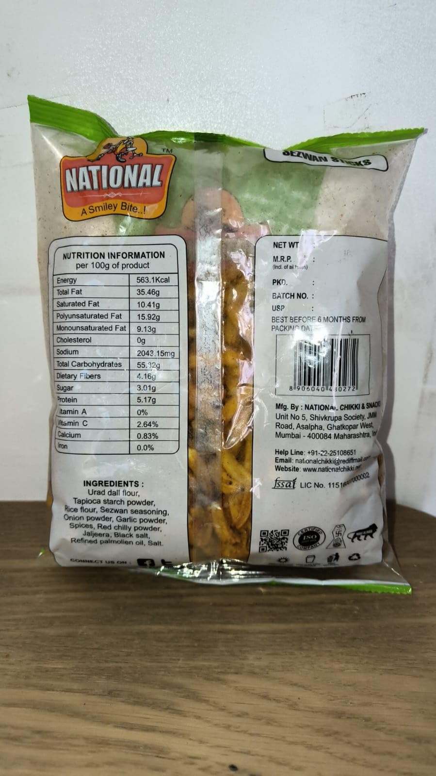 NATIONAL-A Smiley Bite Party Snack Sezwan Sticks | Healthy Snack Ready to Eat Hot & Spicy(Pack Of 5) 180 Grams Each Pack - Image 4 thumbnail
