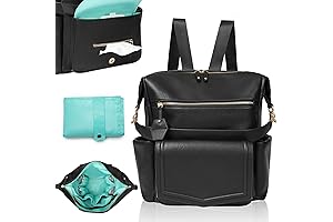 Diaper Backpack Tote that Converts to Hobo, MOMINSIDE with 14 Pockets for Maximum Organization