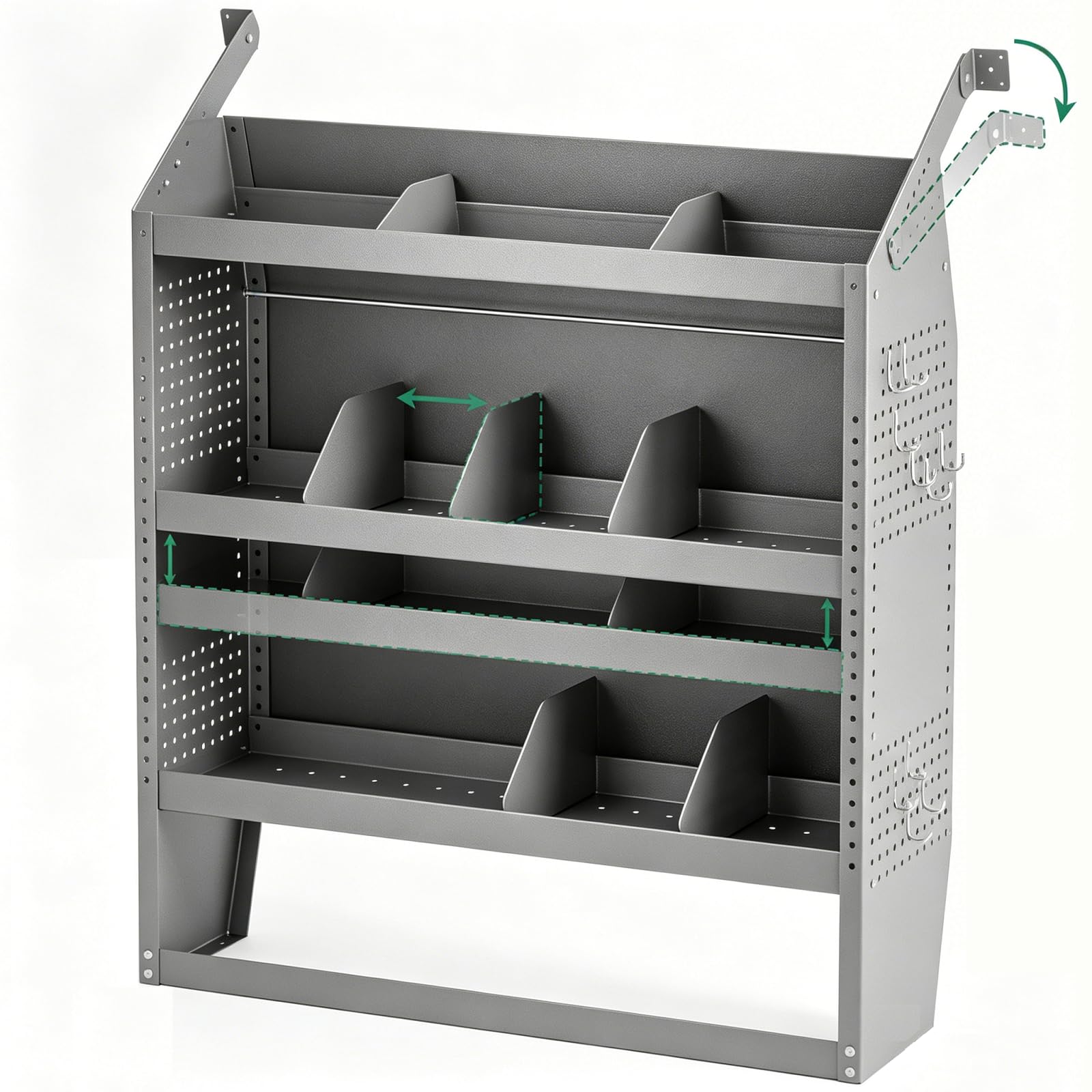 Yunphia Heavy-Duty Steel Van Shelving