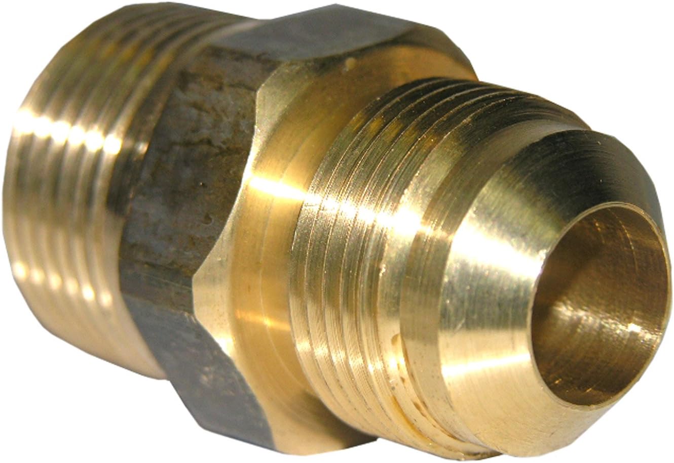 LASCO 17-4877 15/16-Inch Flare by 1/2-Inch Male Pipe Thread Brass Adapter