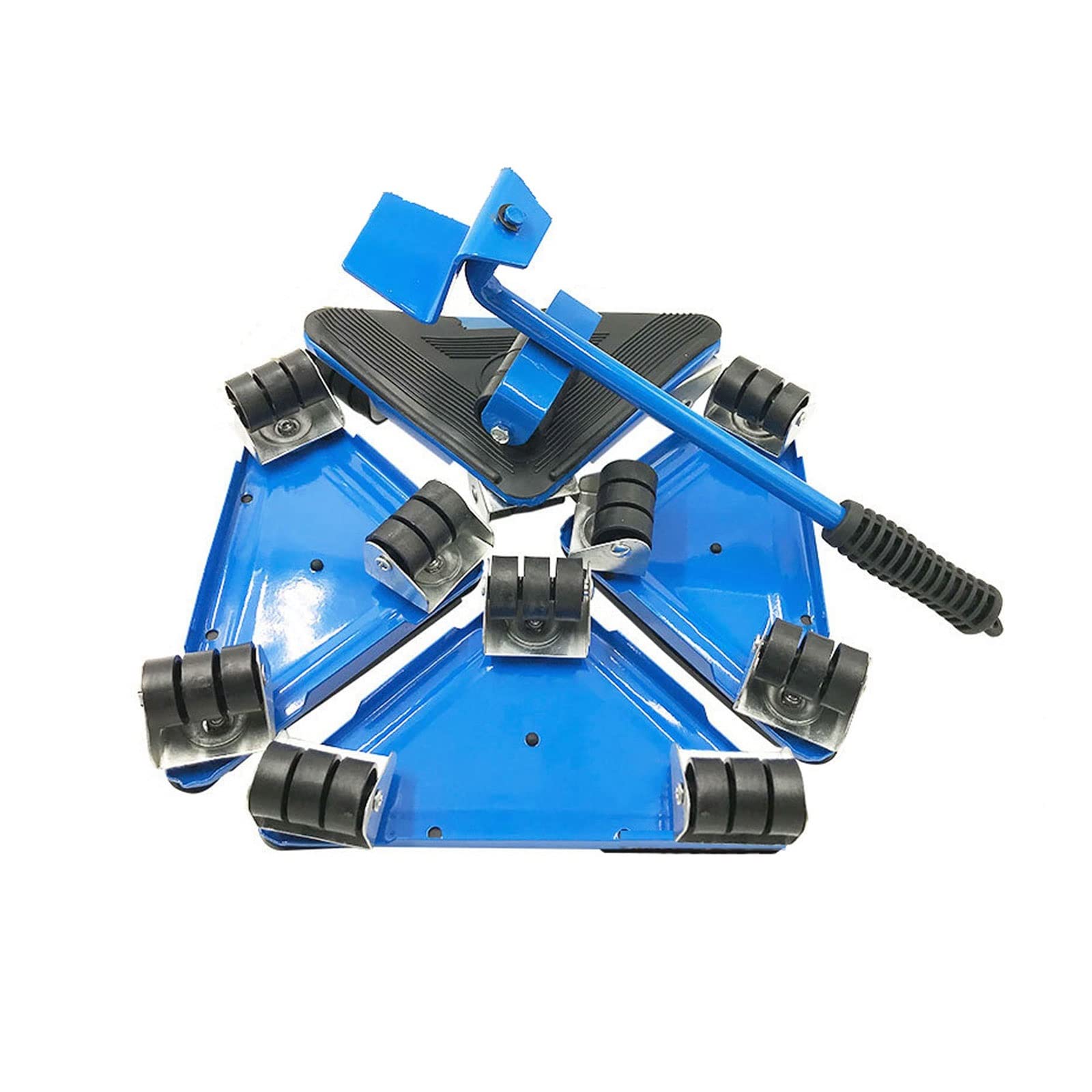 Eoweiot Furniture Sliders Mover Set,Shifter Lifter and 4 Wheels for Furniture,360 Degree Roller Move Pads,Blue