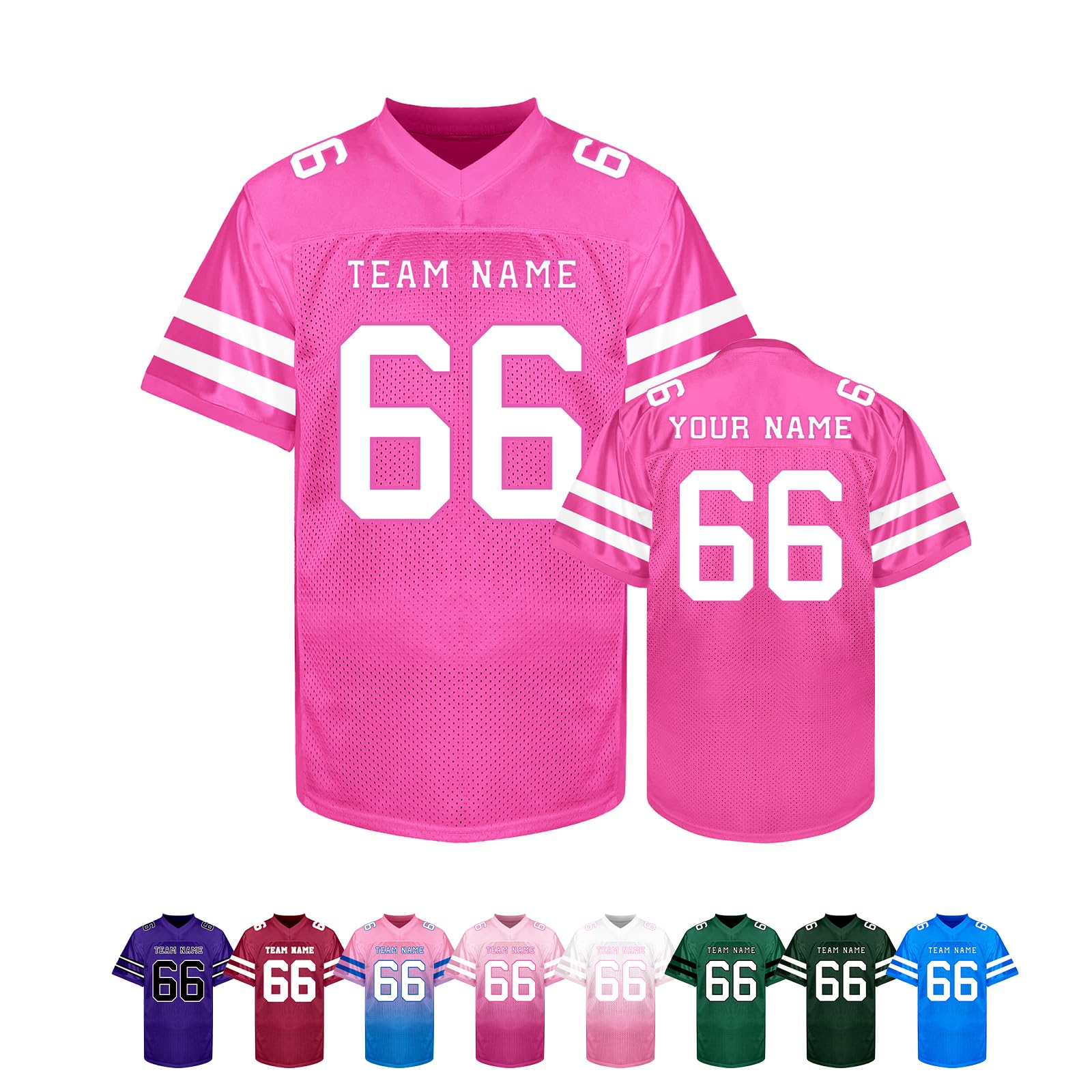 Custom Football Jersey Personalized Team Name Number Logo Customized Shirt for Men Youth Women Kids