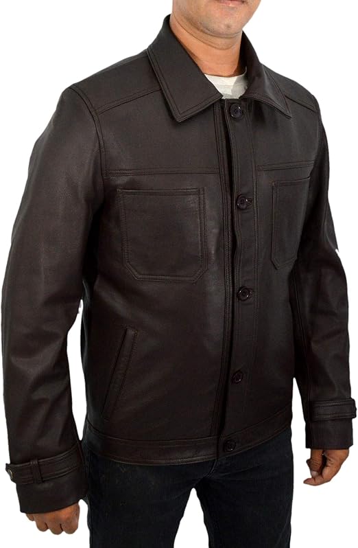 F\u0026H The Rock Dwayne Johnson Jack Bruno Race to Witch Mountain Jacket da  Uomo in Vera Pelle Nero 5XL : Amazon.it: Abbigliamento
