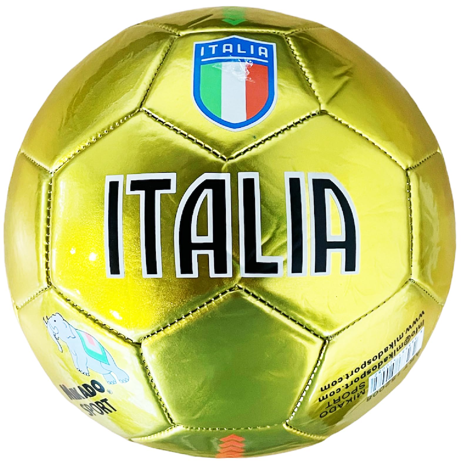Pallone da Calcio. Palla da Calcio per Partite o Allenamenti. Modello Italia.