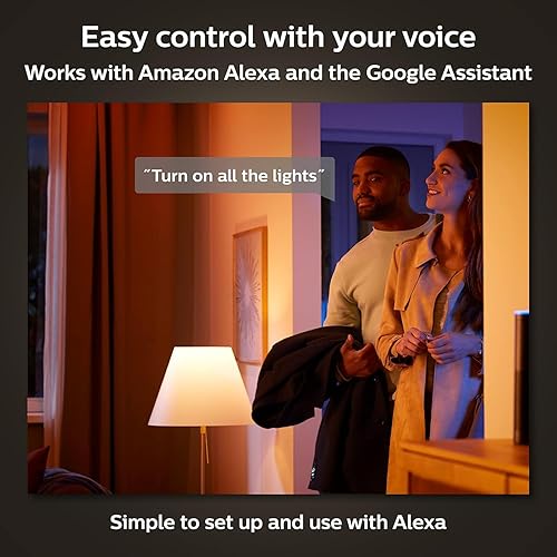 Miniatura 5 de Philips Hue White Ambiance BR30 Bombillas LED inteligentes (compatibles con Bluetooth), compatibles con Alexa, Google Assistant y Apple HomeKit, 1