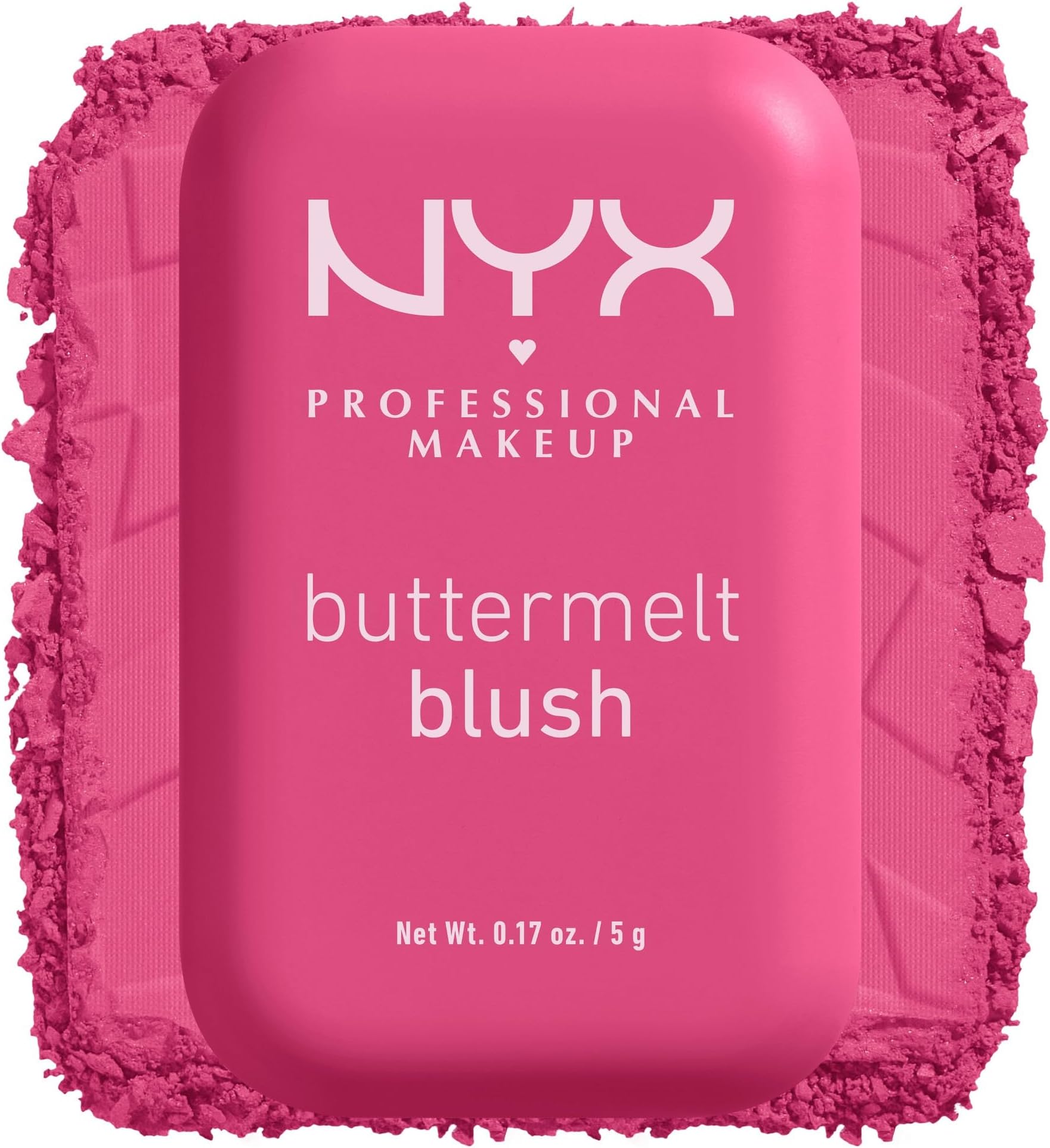 NYX Professional Makeup Buttermelt Powder Blush, Up To 12H Wear, Seamless Blending, Fade and Transfer Resistant, With Shea and Mango Butter, Vegan Formula, Shade: Butta With Time