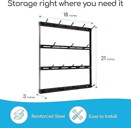 Miniatura 5 de Estante de pared para tazas  Estante personalizable para tazas de pared, con ganchos ajustables. Estante para tazas de café, montado en la pared o
