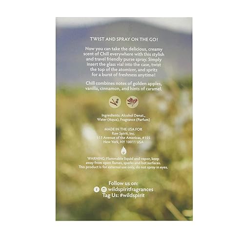 Miniatura 3 de Wild Spirit Chill Eau De Parfum Atomizer  Perfume dulce, cremoso sin crueldad para mujeres, 0.3 fl oz