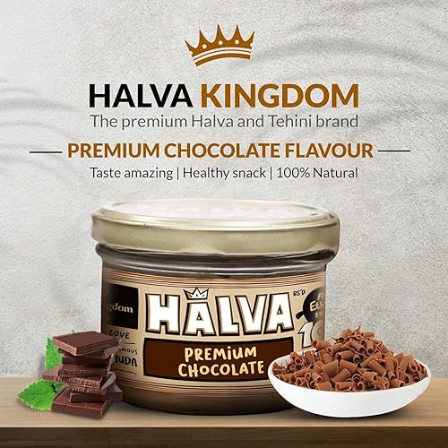 Miniatura 7 de Halva Kingdom - Postre vegano Halva sin azúcar de sésamo abierto Ingredientes saludables, sin gluten, certificado Kosher I Set de regalo I Caja