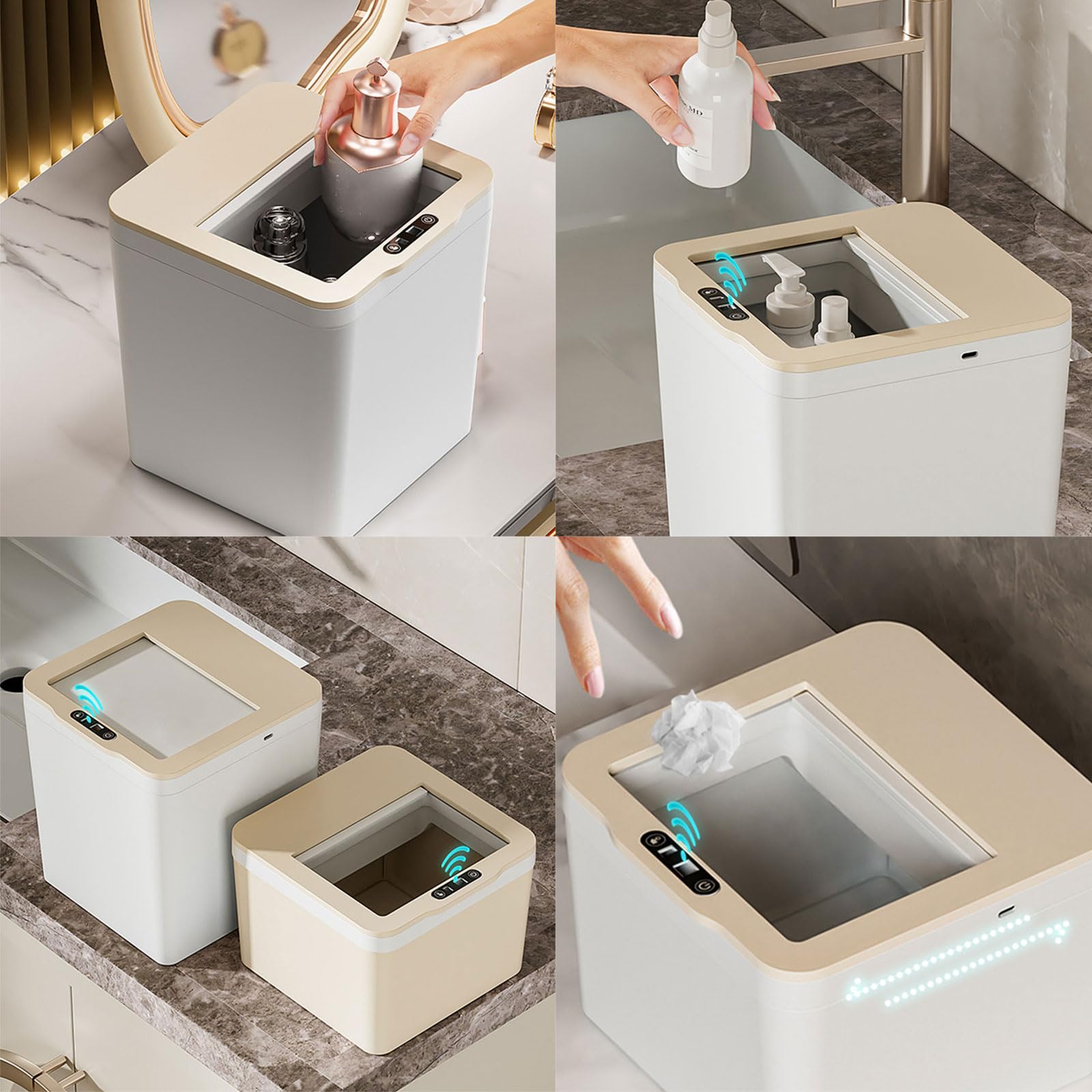 Scatola di immagazzinaggio da tavolino aperta automatica di rilevamento intelligente per gli accessori dell'ufficio dei cosmetici