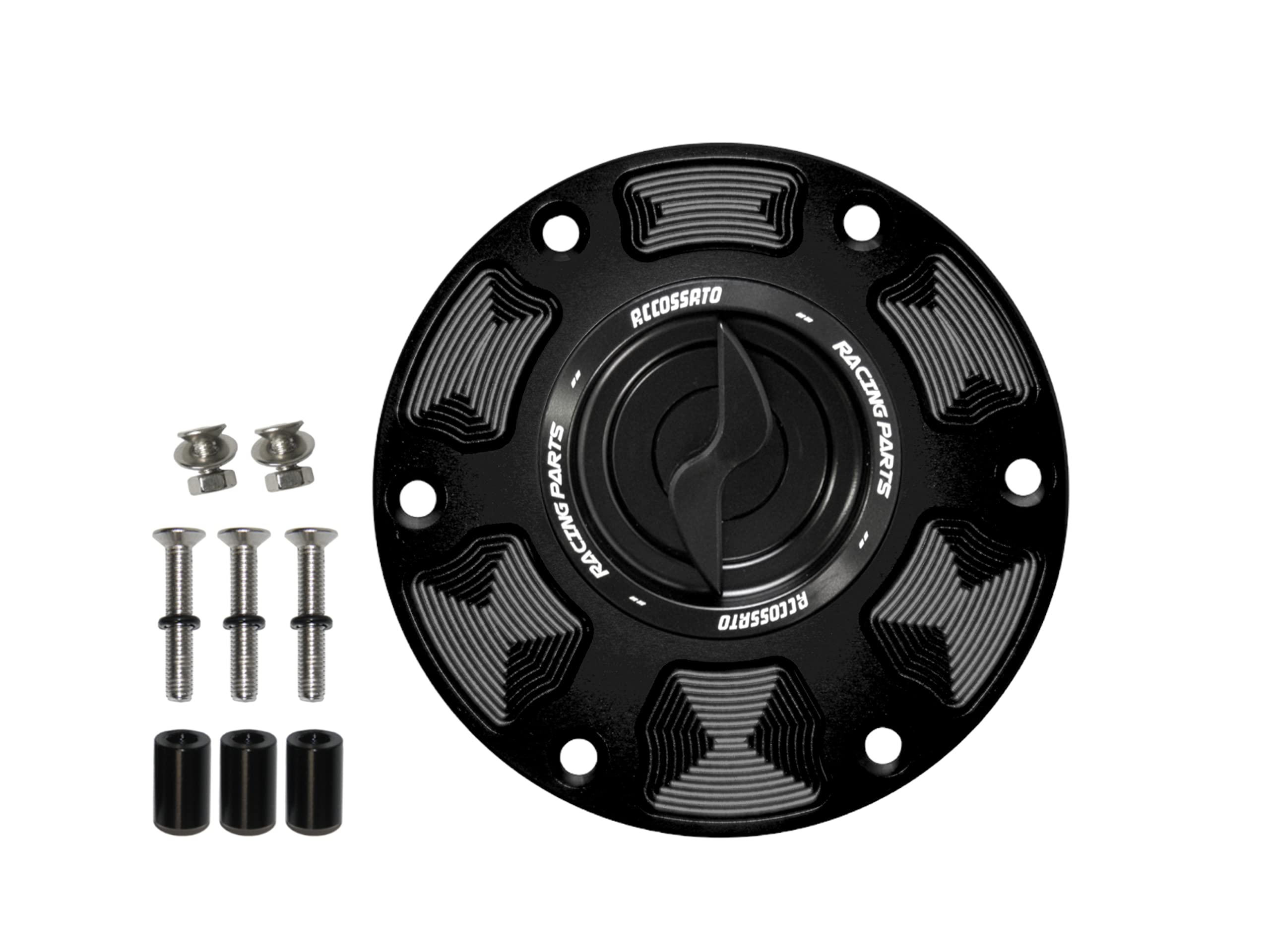 Accossato Benzindeckel mit schwarzer Note für Mv Agusta Tourismus Schnell Rot (800 cc) 2021