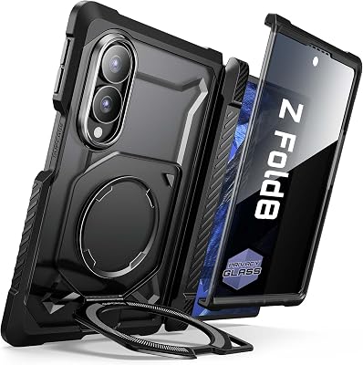 Capa Supcase para Galaxy Z Fold8 com película de vidro e suporte magnético