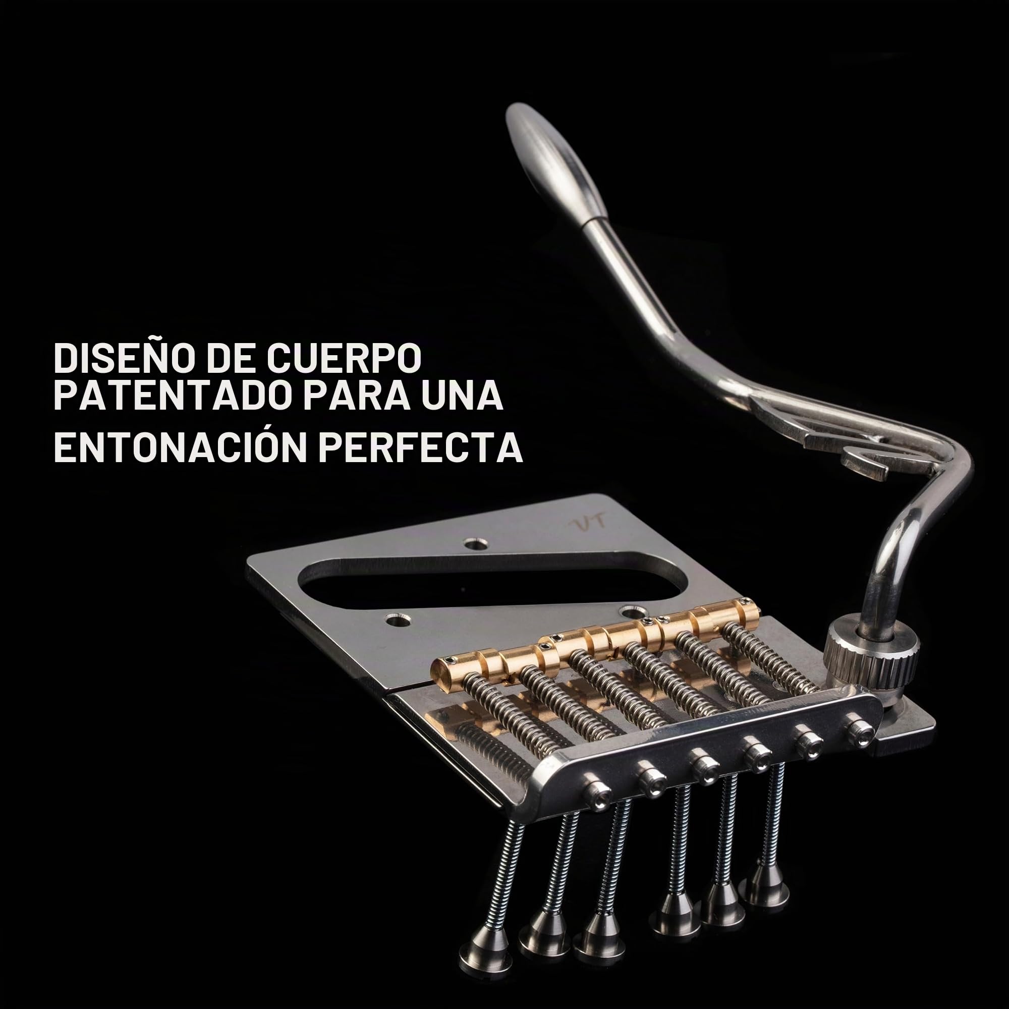Vega-Trem VT2ND Teletrem Clásico Puente de Trémolo para Guitarra Telecaster Para Strat Sin Modificaciones Fácil Instalación
