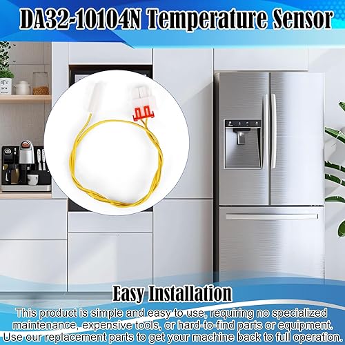 Miniatura 6 de 4pcs DA32-10104N Sensor de temperatura para refrigerador Samsung, sensor de temperatura del refrigerador para DA32-10104V 2030330 AP4979323 PS4138666