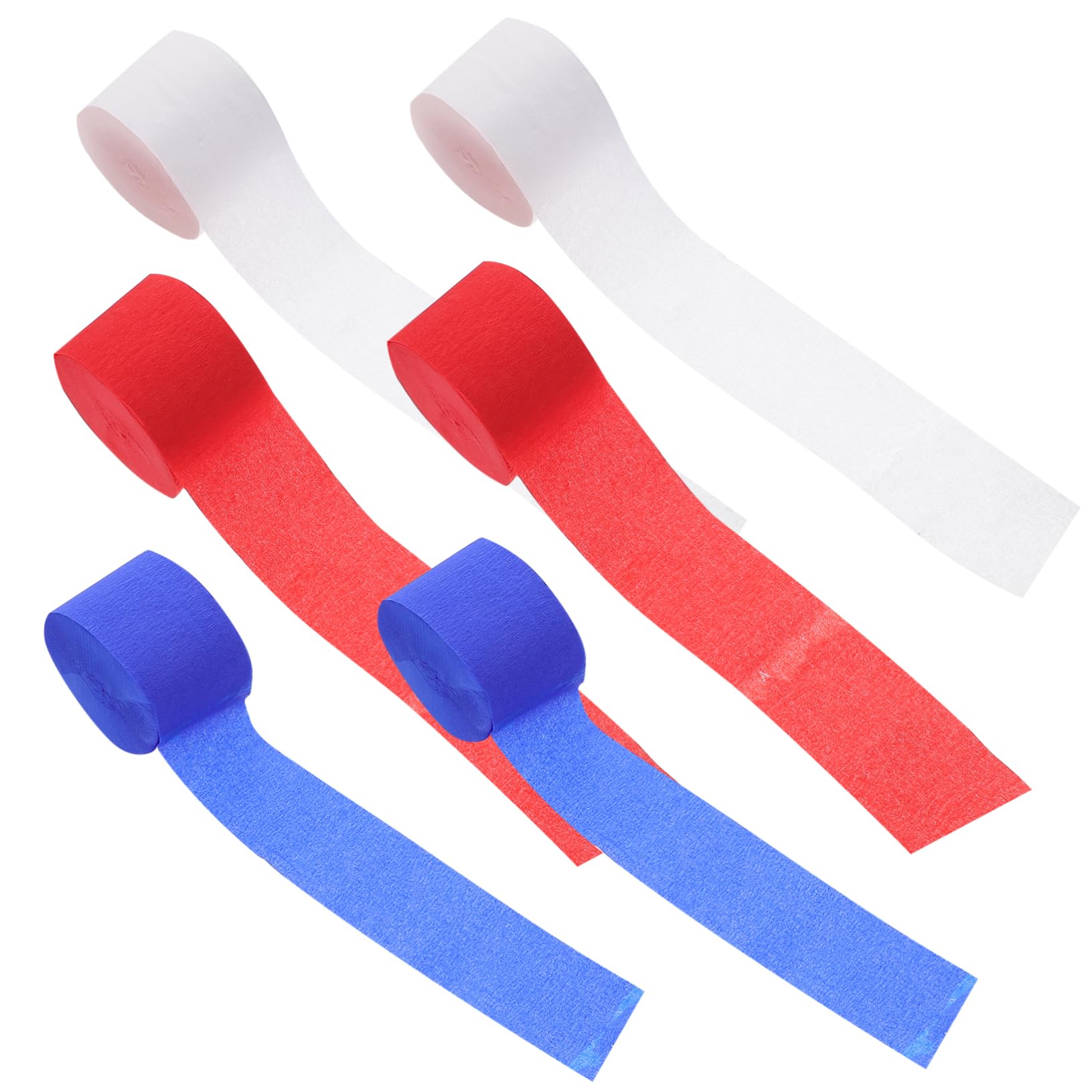 HAWILLOSCH 12 Pcs Crepe Paper Wedding Decoration Wedding Ceremony Decorations Wedding Decore Colored Streamer Paper Theme Party Decorations Red White Blue Birthday Streamers Party Streamer