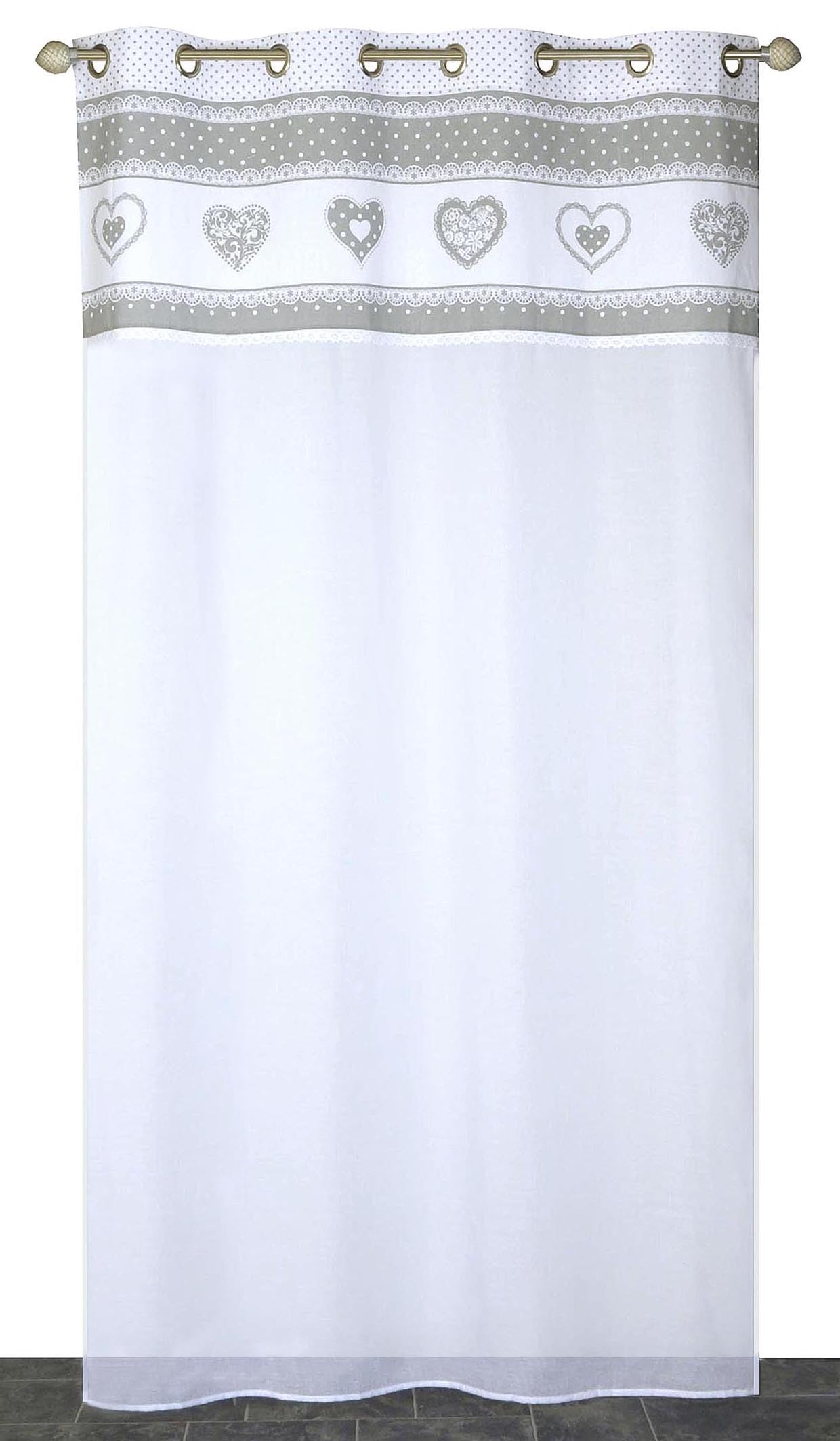 Atout Ciel Tenda stampata vegetale con occhielli, 140 x 240 cm, pronta