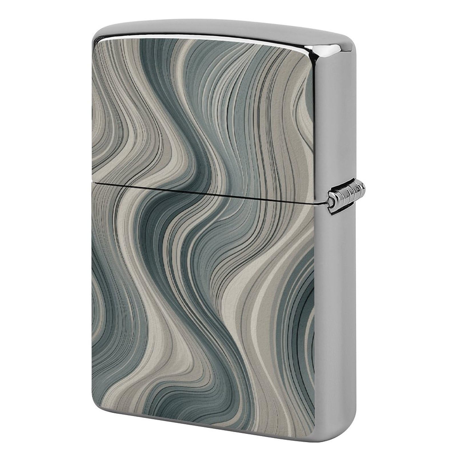 Fekiloot Style Gray And White Lighter Case Cover Lighter Holder