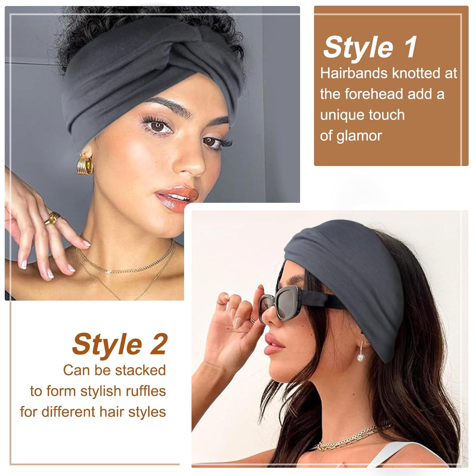 Blooms Wide Headbands for Women's Hair - Image 3