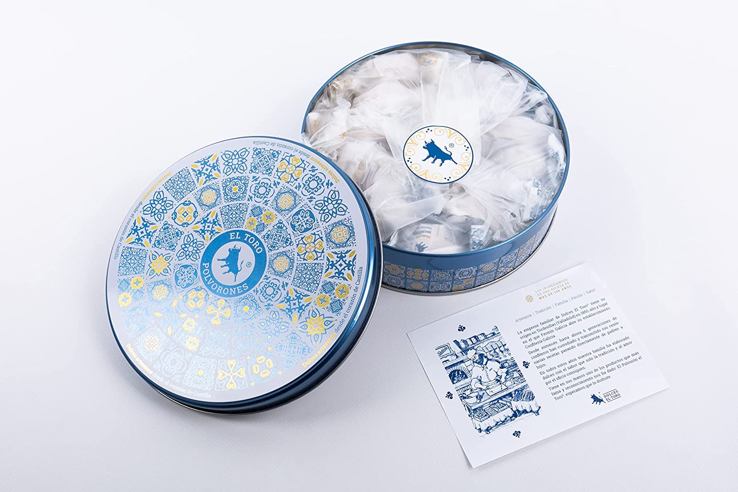 El Toro - Caja Surtido de Polvorones El Toro Original y Almendra - Edición Especial - 420 gramos - Pasteleria y Dulces Galicia - Valladolid - Producto artesanal - dulces Navidad - receta tradicional