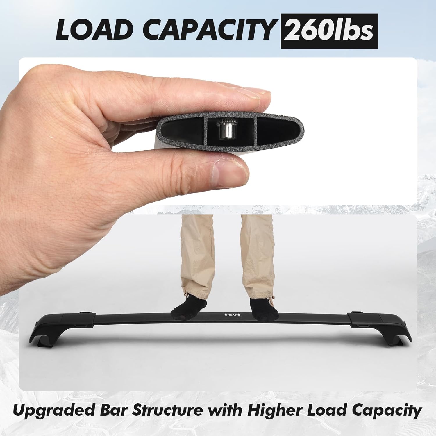 300LBS Roof Rack Cross Bars for 2025 2026 Subaru Forester Base/Premium/Limited with Raised Side Rails, Aluminum Anti-Theft Roof Rails for Forester Accessories（ Not Fit Sport/Touring Hybrid/Wilderness）