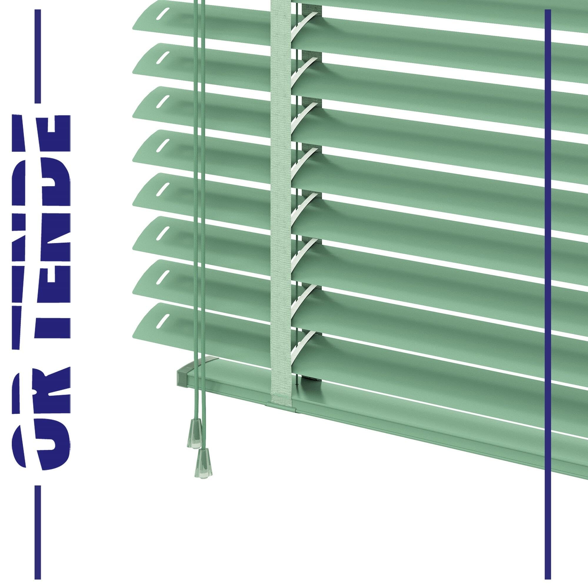 OR TENDE - Tenda Veneziana da 50 mm 260x230 cm Su Misura Personalizzata con Nastro in Plastica per esterno facile montaggio Made in Italy