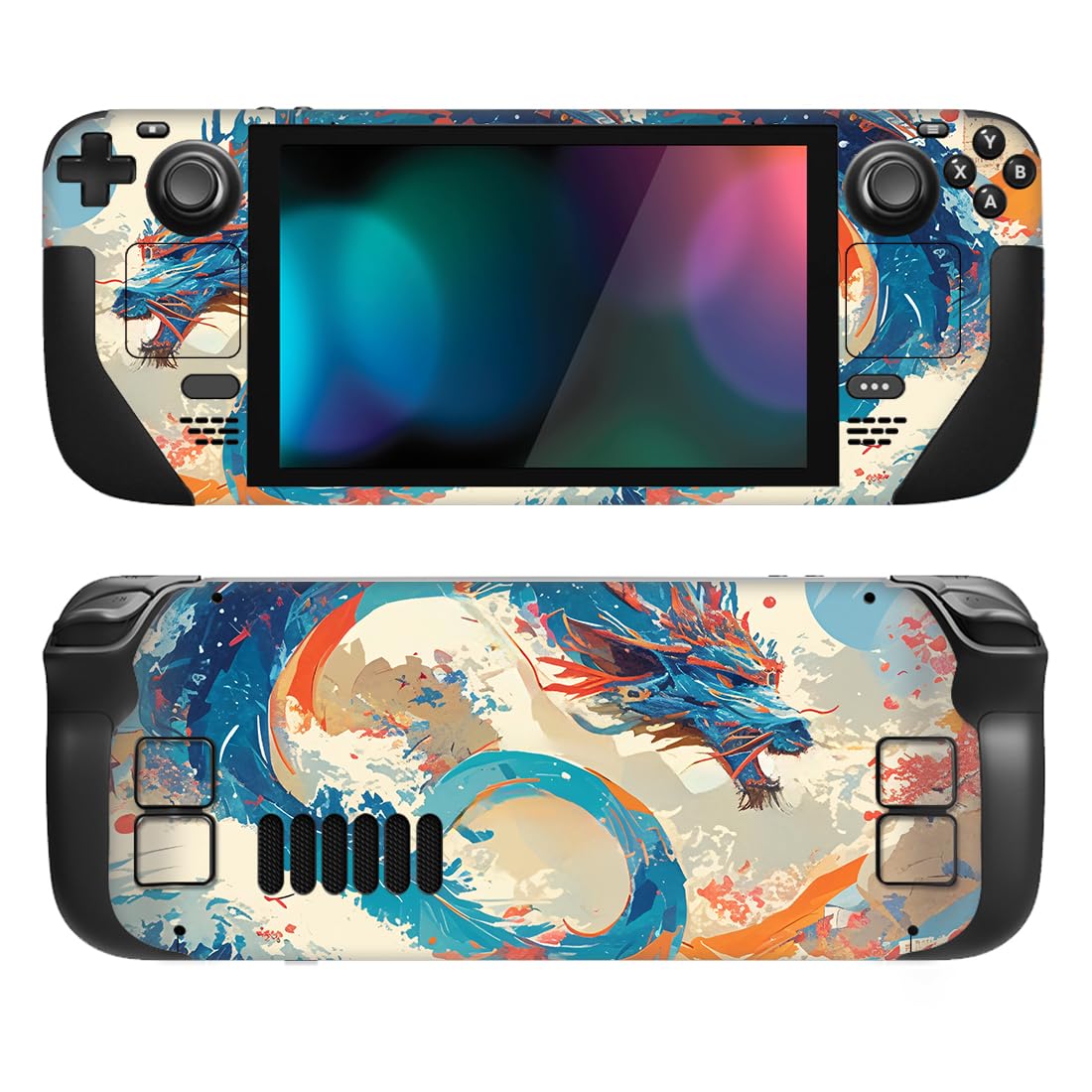 playvital Adesivo Skin per Steam Deck,Adesivi Decal Sticker Vinile Protettiva per Steam Deck OLED/LCD Console-Elisio del Drago