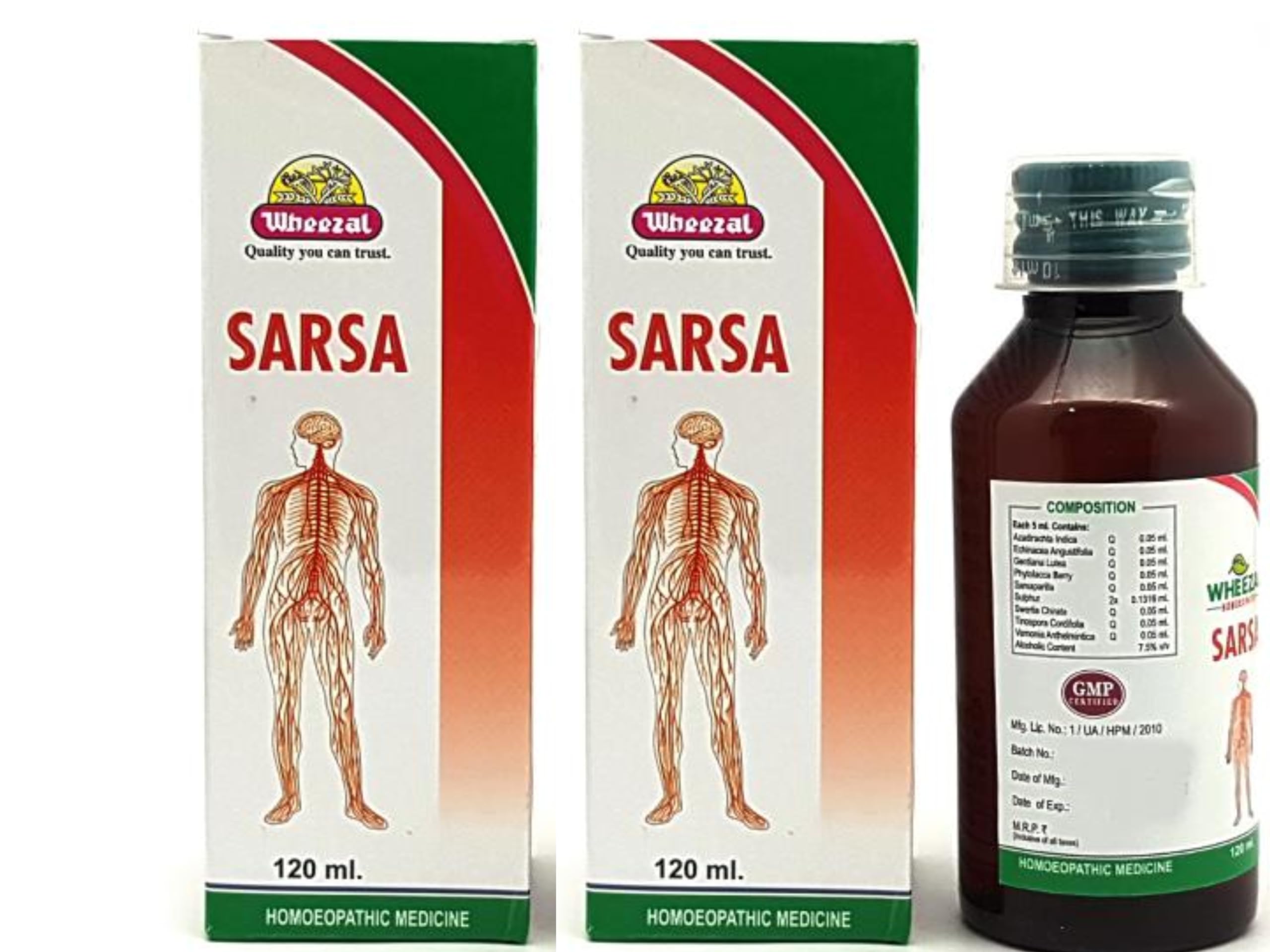 Wheezal Sarsa 120ml (Pack of 2)