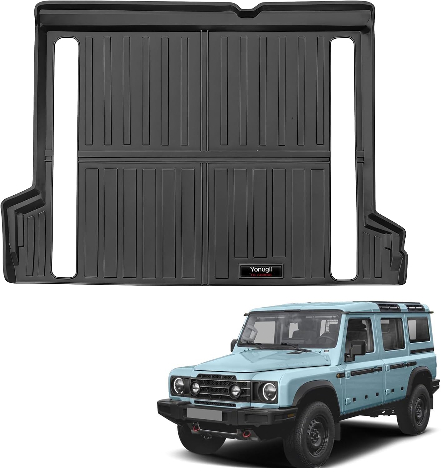 Custom for 2024 2025 2026 Ineos Grenadier Cargo Mats Trunk Liner All Weather TPE Protection Mat Accessories (for 2024-2026 Ineos Grenadier)