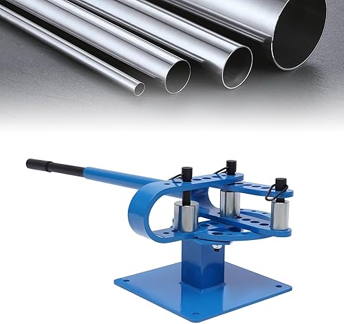 Dobladora de tubos de tubo, dobladora manual de tubos con 7 troqueles, tubo de doblador de tubo resistente de 1 a 3 pulgadas de cobre de acero y