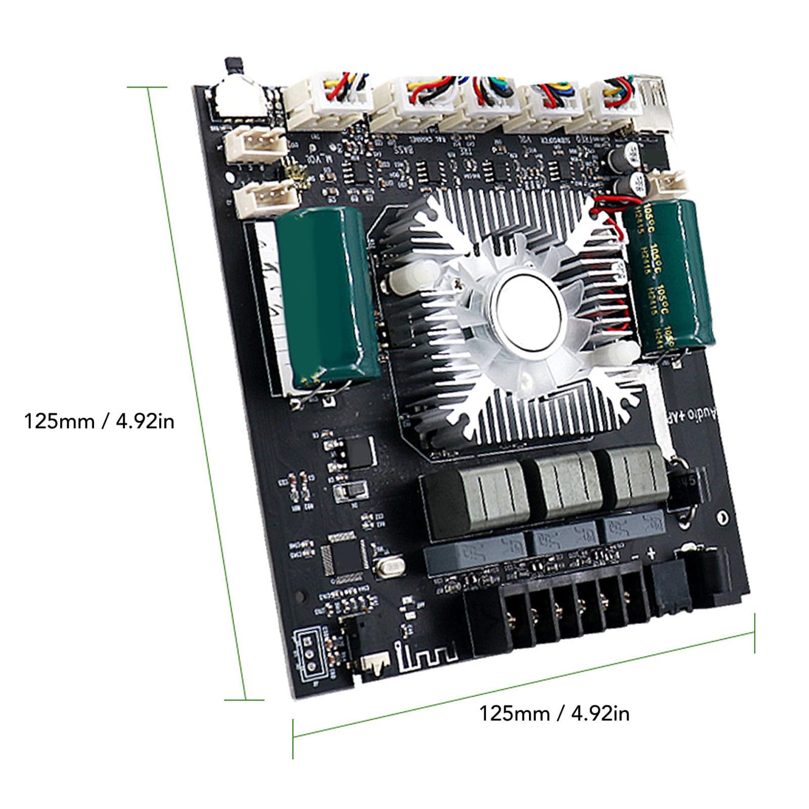 FILFEEL TDA7498E 2. moduł Płytki Wzmacniacza Mocy – 160 W X 2 + 220 W Wyjście Subwoofera z 5.0, /USB/sterowanie za pomocą Aplikacji, Obsługa Szerokiej Impedancji Głośników, Wejście DC 15–36 V
